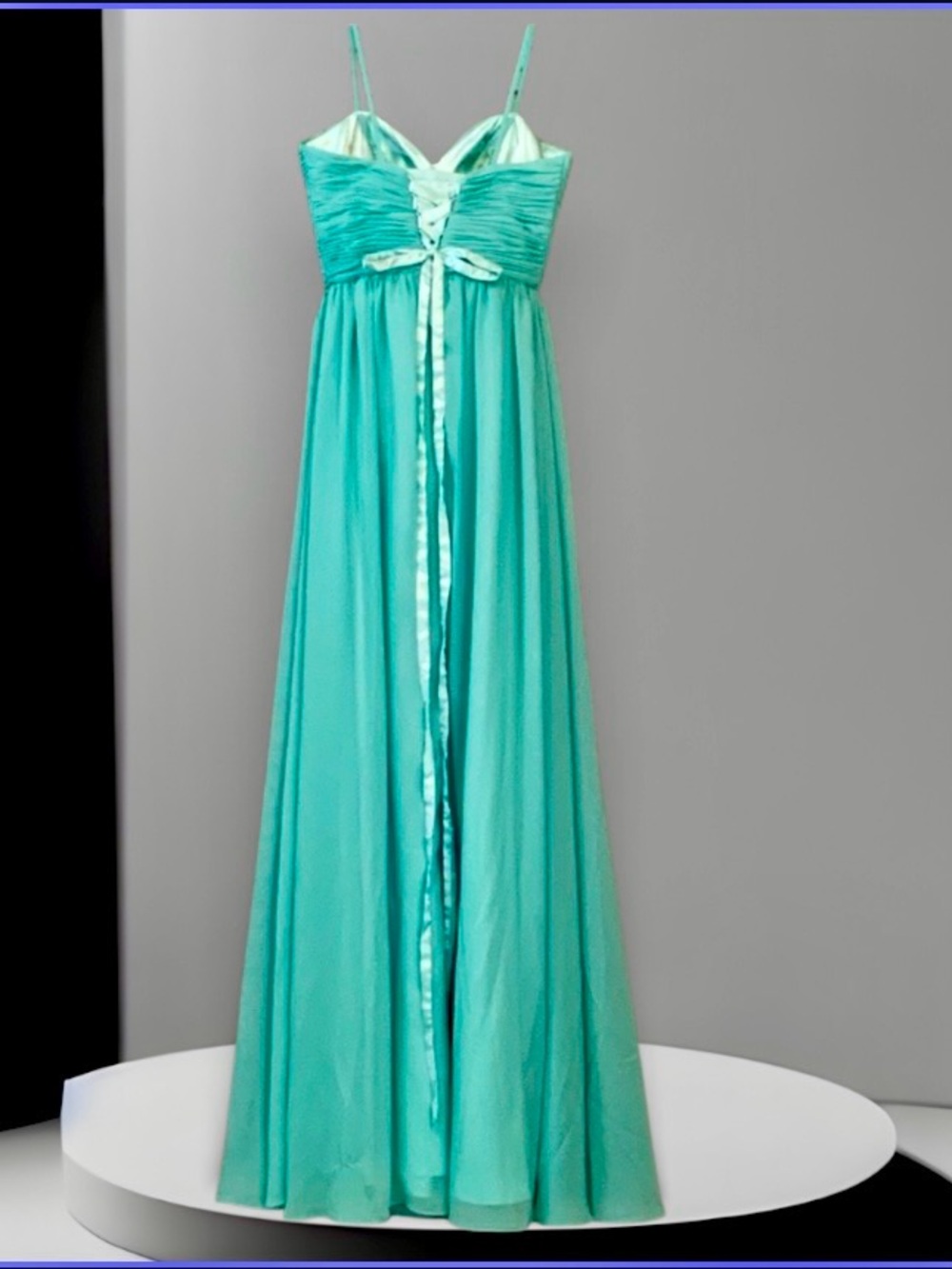 NWT Elegant Aqua Formal Dress by MY Fashion - Picture 2 of 10